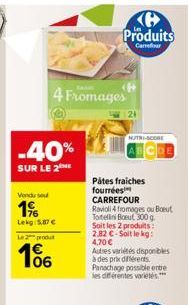 pâtes fraîches Carrefour