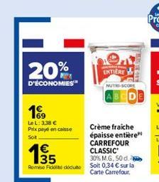 crème fraîche Carrefour