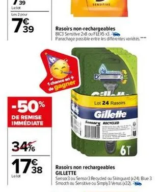 soldes gillette