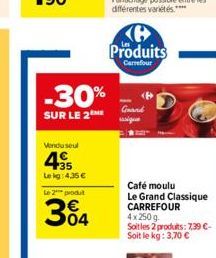 café moulu Carrefour