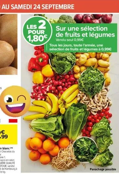fruits et légumes tous
