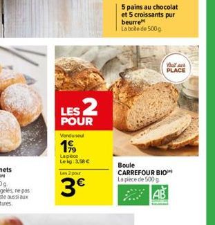 pains au chocolat Carrefour