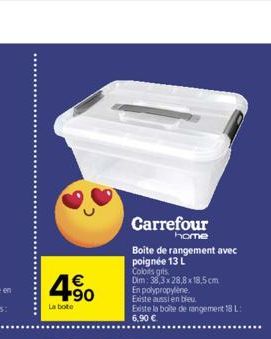 Boîte de rangement Carrefour