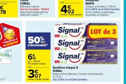 dentifrice Signal