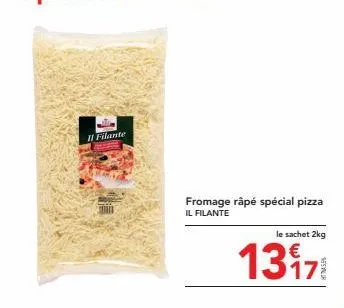 il filante  fromage râpé spécial pizza il filante  le sachet 2kg  13171 