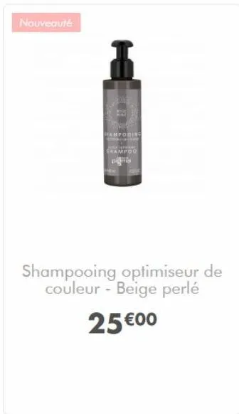 nouveauté  campu  hampooing  grampoo poma  shampooing optimiseur de couleur - beige perlé  25 €00 