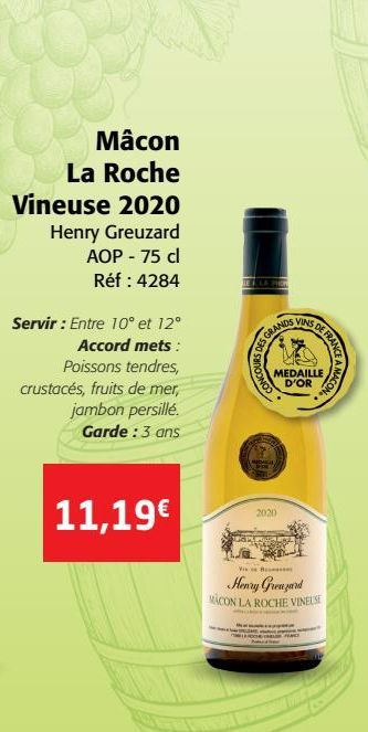 Macon La Roche Vineuse 2020