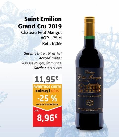 Saint Emilion Grand Cru 2019