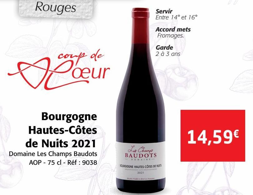 Bourgogne Hautes-cotes de Nuits 2021
