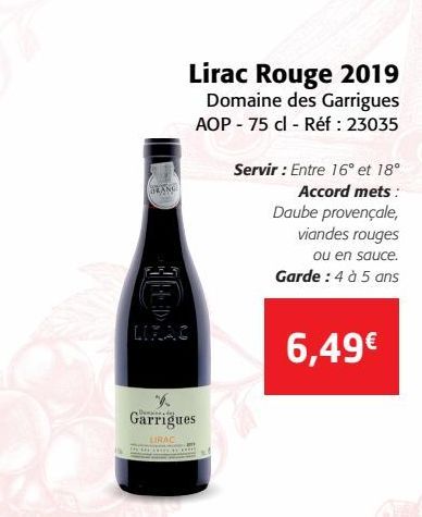 Lirac Rouge 2019