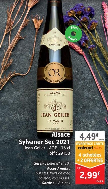 Alsace Sylvaner Sec 2021