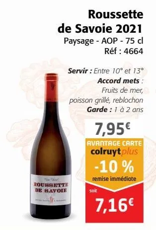 roussette de savoie 2021