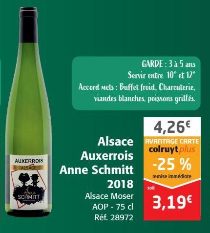 Alsace Auxerrois Anne Schmitt 2018