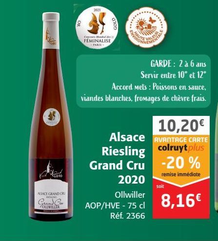 Alsace Riesling Grand Cru 2020