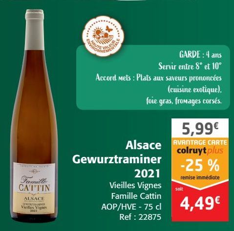 Alsace Gewurztraminer 2021