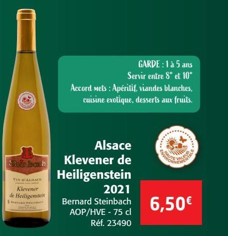 Alsace Klevener de Heiligenstein 2021