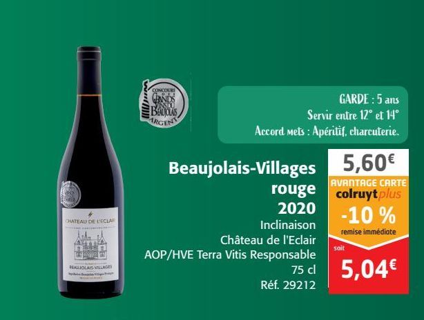 Beaujolais-Villages rouge 2020