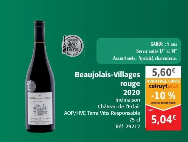 beaujolais-villages rouge 2020