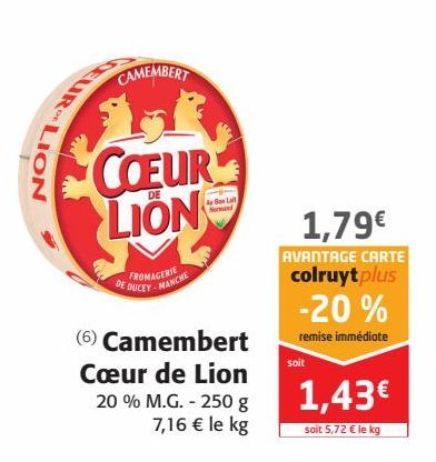 Camembert Cœur de Lion 