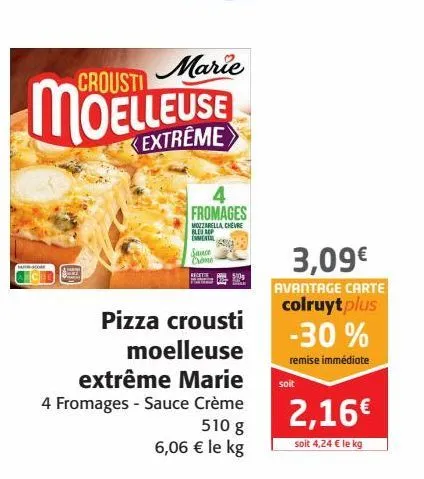 pizza ceourti moelleuse extreme marie 