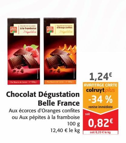 Chocolat Dégustation Belle France 