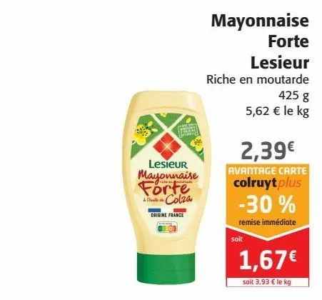 mayonnaise forte lesieur