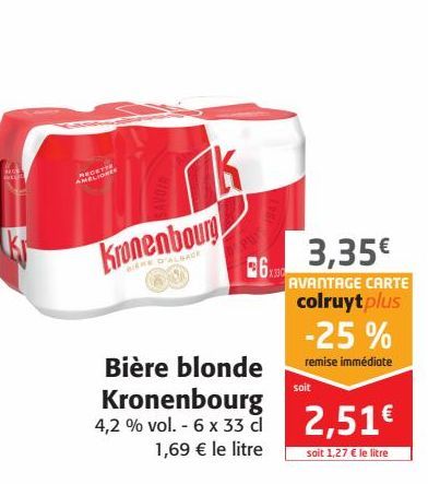Bière blonde Kronenbourg