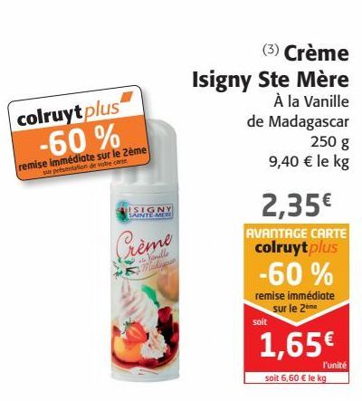 Crème Isigny Ste Mère