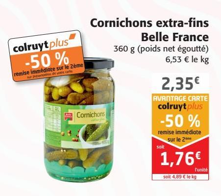 Cornichons Extra-fins Belle France 