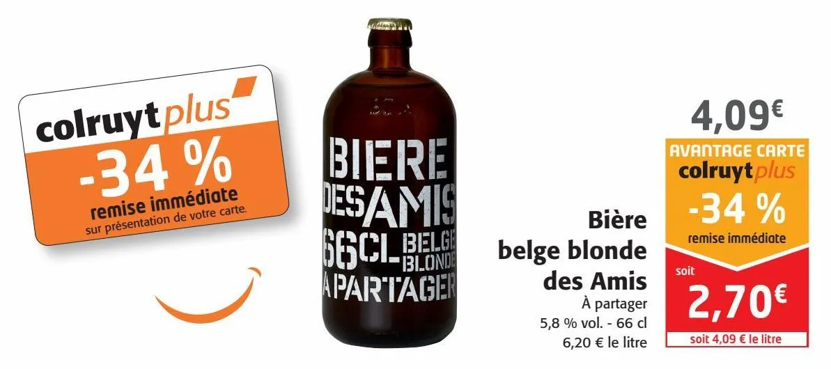bière belge blonde des amis 