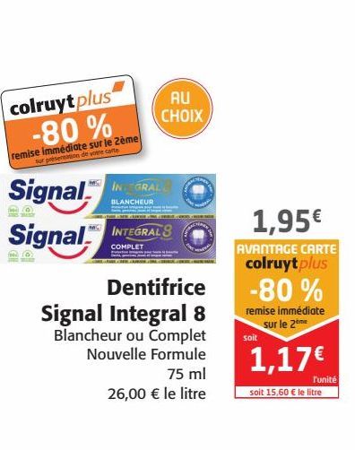 Dentifrice Signal Intégral 8