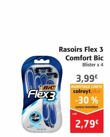 Rasoirs Flex 3 Comfort Bic 