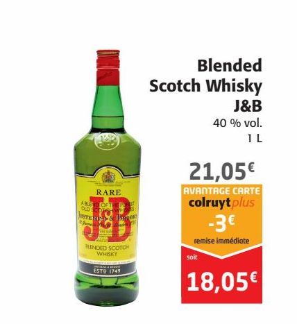 Blended Scotch Whisky J et B