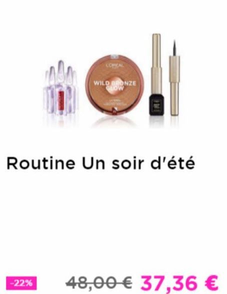 WILD BRONZE GLOW  -22%  IMI  Routine Un soir d'été 