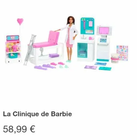 on  la clinique de barbie  58,99 € 