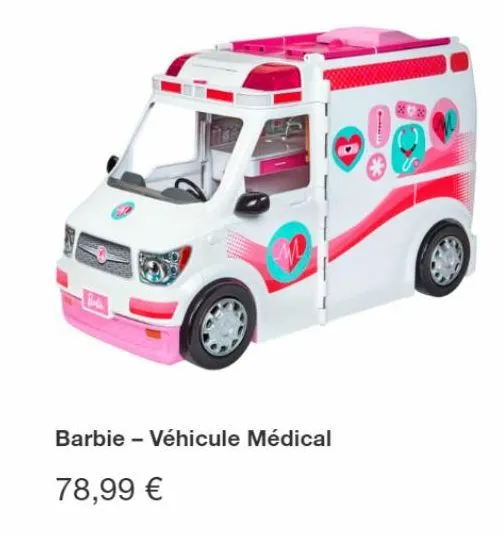 bud  78,99 €  barbie - véhicule médical 