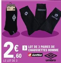 chaussettes homme Umbro