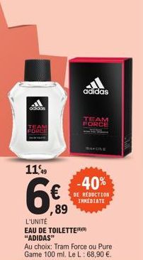 eau de toilette Adidas