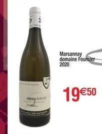 arsannay  marsannay domaine fournier 2020  19€50 