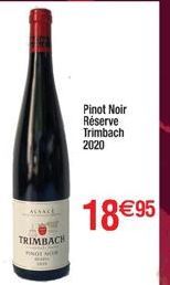 TRIMBACH PINOT MOR  Pinot Noir  Réserve  Trimbach  2020  18 €95 