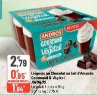 vores  andros  gourmand  vegetal  legos diccolat  nouveau 