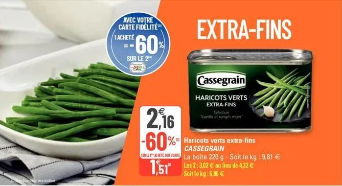 haricots verts cassegrain