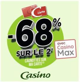 PLOSE  ma carte  avec  Casino  SUR LE 2 Max  CAGNOTTES SUR MA CARTE  Casino 