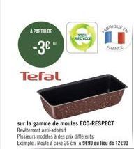 A PARTIR DE  -3€"  Tefal  ARRIQUE CA  FRANCE 