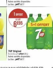 1 offert  le lot  6695  5+1 offert 