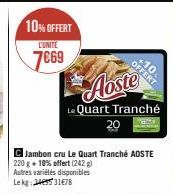 10% OFFERT  L'UNITE  7669 