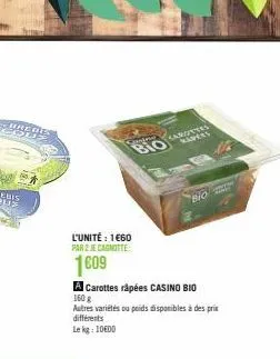 carottes râpées 3m