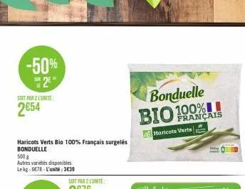 haricots verts bonduelle