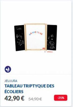 JEUJURA  TABLEAU TRIPTYQUE DES ÉCOLIERS  42,90 € 54,90 €  -21%  