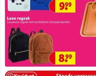 99⁹  luxe rugzak luxueuze rugzak met verstelbare schouderbanden. 